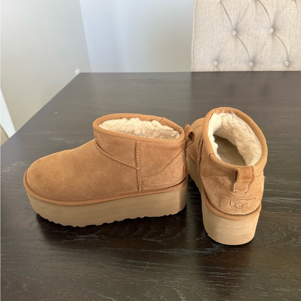Ugg ulta mini platform boots chesnut